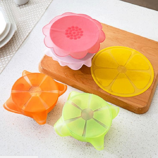 Reusable Silicone Food Wrap Seal Vacuum Lid Stretch Multifunctional