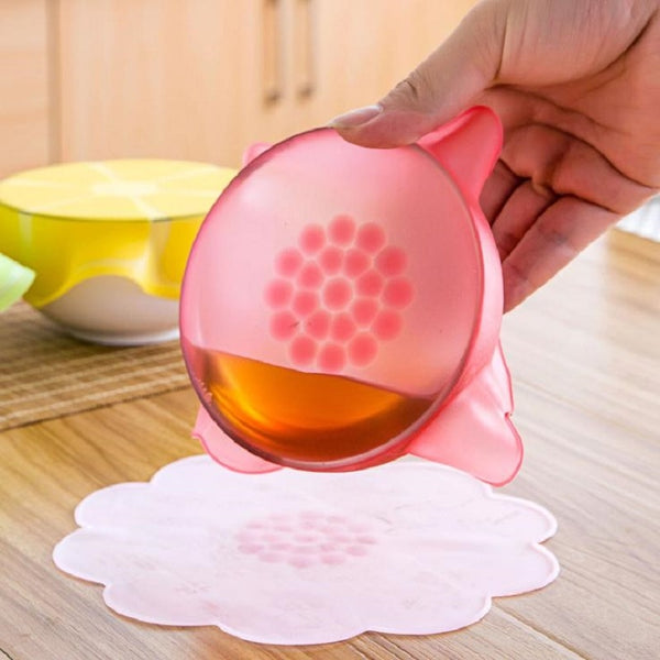 Reusable Silicone Food Wrap Seal Vacuum Lid Stretch Multifunctional