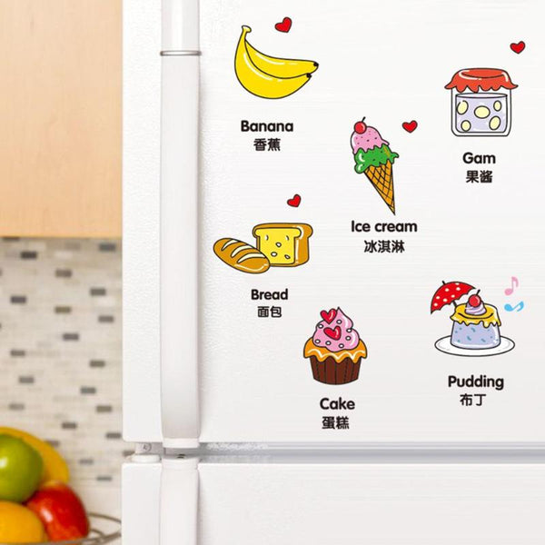 Kitchen Wall Sticker Decoration Refrigerator Door