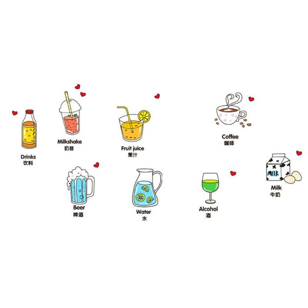Kitchen Wall Sticker Decoration Refrigerator Door