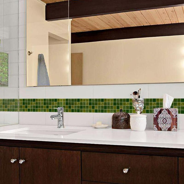 Sticker Waterproof  Adhesive PVC Wallpaper Mosaic Tiles Stickers